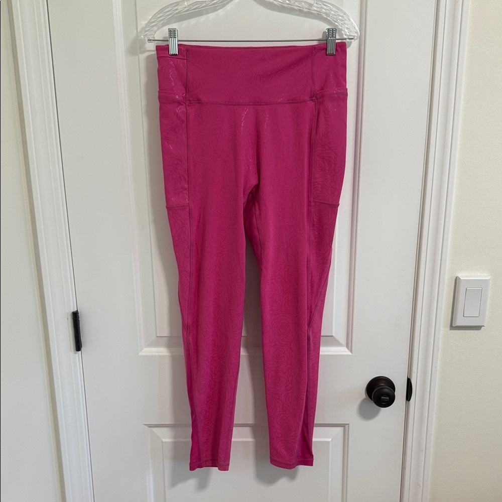 Sleeping Beauty Pink Crowned Athletics Leggings
